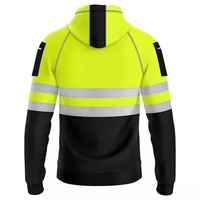 Sweat à capuche de sécurité réfléchissant haute visibilité pour hommes vêtements de travail en coton personnalisables veste uniforme doux plus chaud sécurité