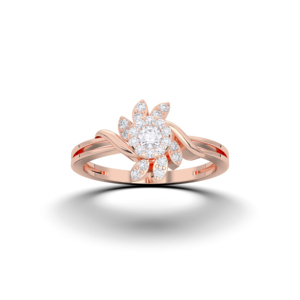 0.18กะรัต E-F/VVS-VS เพชรโมอิสแหวนเพชรทรงอินฟินิตี้ปูในทองคำ10K 14K 18K - Product Image 3