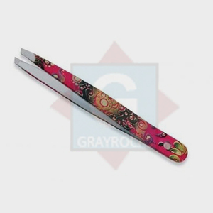 Pinzas para depilación de cejas, instrumentos de belleza de acero inoxidable, pinzas para extensión de pestañas de fácil agarre - Product Image 1