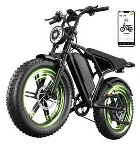 Vélo électrique pour adultes - Moteur de pointe de 1500 W, vélo électrique tout-terrain à pneus larges de 32 MPH, pneus de 20 x 4,0 pouces, batterie 48 V 15/25 Ah - Product Image 1