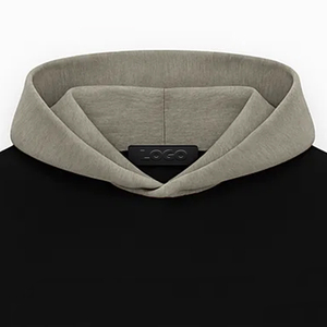 Bolsillos de costura lateral personalizados y elástico en los puños y el dobladillo de la cintura Capucha de doble capa Sudadera con capucha de gran tamaño de peso pesado para hombres - Product Image 5