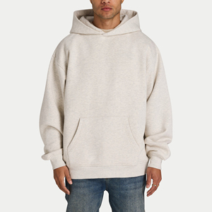 Sweat à capuche court surdimensionné de haute qualité Fabricant de sweats à capuche en coton avec logo personnalisé unisexe avec impression bouffante pour hommes - Product Image 1