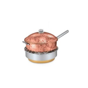 Heavy Food Container Large Space Food Container Multi Specification Unique Hammered Dishes Dinnerware Copper Chafing Dish - Product Image 2