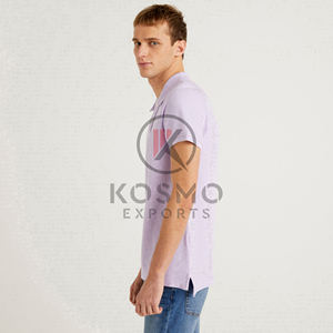 Camiseta de polo informal de algodón de alta calidad para hombre, camiseta de manga corta al por mayor con logotipo personalizado, camisetas de Golf de talla grande antiarrugas - Product Image 5
