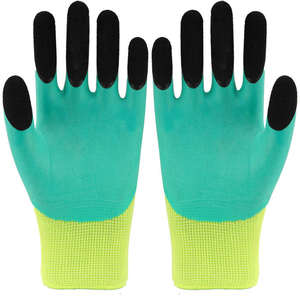 Guantes de jardín Algodón Cuero Goma Duradero Impermeable Transpirable Resistente a las espinas Cómodo Lavable Flexible para todos los usuarios - Product Image 5