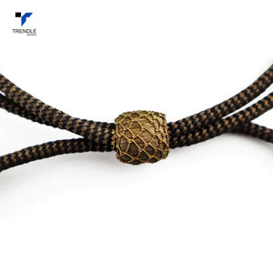 Braided Drawcord Luxury Style 16 Strand <b>Waxed</b> Metallic Yarn Eco-Friendly Garment Cords High Tenacity <b>Hat</b> Cord - Product Image 5