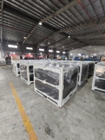 Cage de rangement pliable en acier durable, conteneur métallique thermolaqué, usage industriel et commercial, empilable, 200 m, 4 roues