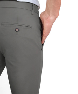 Pantalons chino pour hommes de haute qualité, coupe régulière, taille mi-haute, respirants, en coton, à devant plat, confortables pour le travail, vente en gros - Product Image 3