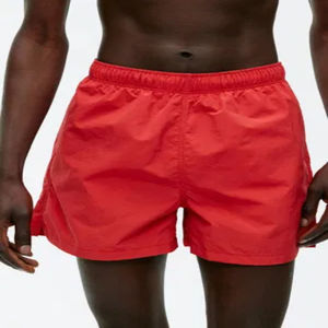 กางเกงขาสั้นชายหาดแบบพื้นฐานมาใหม่สำหรับผู้ชาย สไตล์สตรีทแวร์ ยางยืดรัดเชือก ทรงปกติ ไซส์ XS สีพื้น ผ้าโพลีเอสเตอร์ - Product Image 3