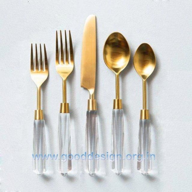 Gold tea spoon