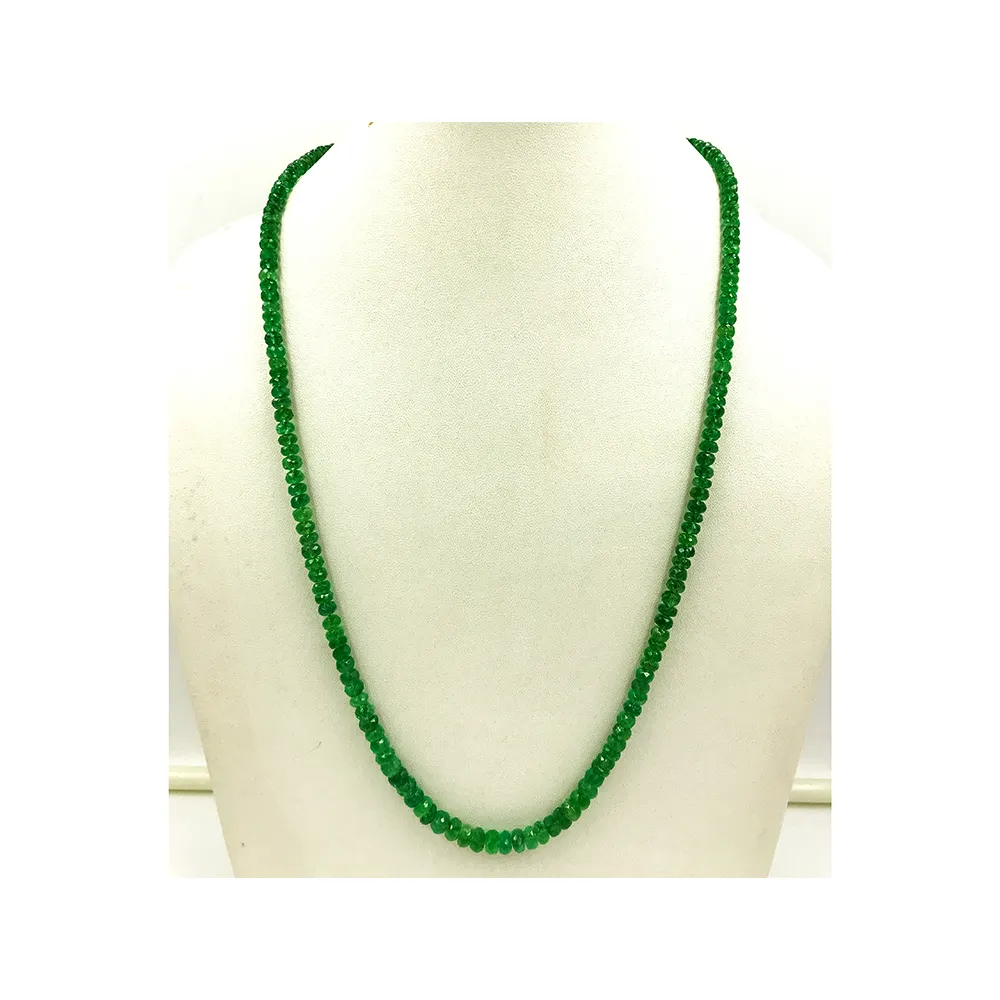 Natural Beautiful Emerald Faceted Beads String Available At Wholesale Price