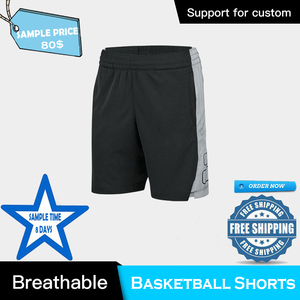 Shorts en toile de polyester personnalisés en gros pour OEM avec broderie imprimée en 3D – Shorts de sport pour femmes et shorts de basketball pour hommes - Product Image 6