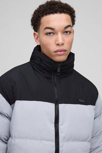 Unisex Premium Quality Solid Zip Oversize Puffer Jacket Winter Custom Quilted Waterproof Breathable Outdoor Hooded Coat Front - Product Image 5