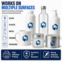 Etiqueta Transparente Personalizada con Transferencia UV DTF en Frío, Etiqueta de Cristal Impermeable para Frascos de Vidrio, Envases de Alimentos y Frascos de Mermelada