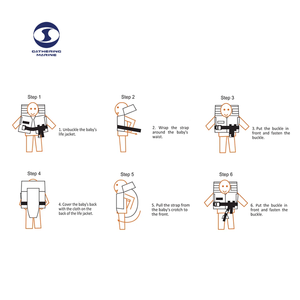 <span class=keywords><strong>Gilet</strong></span> de <span class=keywords><strong>sauvetage</strong></span> pour bébé, sports nautiques, apprentissage de la natation, orange - Product Image 5