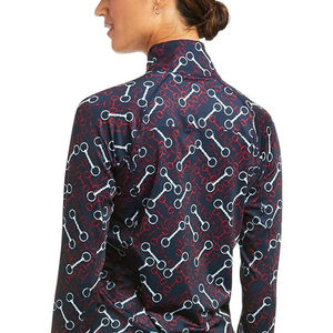 Camisa de equitación para mujer, de verano, hecha a medida, de manga larga, estampada, transpirable, de poliéster/nailon, con logotipo personalizado, marca privada - Product Image 5