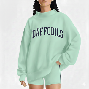 Comfort Wear Women Long Knitted Oversized Mockneck Pullover Casual Winter Loose Fit Front Street Fashion <b>Top</b> - Product Image 1