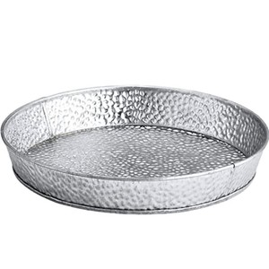 High Quality Luxury <b>Round</b> Metal Serving <b>Tray</b> with Customizable Size & Logo for Home Hotel & Restaurant Use - Product Image 4