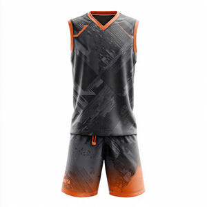 Ensemble de maillots de basket-ball imprimés à manches courtes, séchage rapide, respirant, été, unisexe, adulte, 100% polyester - Product Image 3