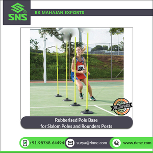 Exportateur de quantité en vrac de base de poteau caoutchouté de qualité supérieure pour les poteaux de slalom d'agilité de vitesse et les poteaux de rounders - Product Image 5