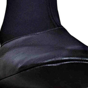 Invierno 2026 transpirable cuero genuino hombres mujeres Unisex Real piel de oveja calcetines de cuero con forro polar cálido tallas 6 a 11 - Product Image 3