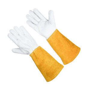 Gants de soudage en cuir de haute qualité fabriqués au Pakistan, vente en gros, résistants à la chaleur, WENZO INTERNATIONAL WI-1005, personnalisables - Product Image 3