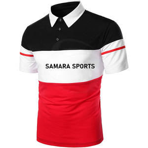 Camiseta de polo con solapa de color sólido con logotipo personalizado Oem / Odm para hombre, camiseta de polo de golf personalizada lisa en blanco para hombre - Product Image 2