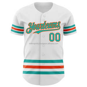 Maillot de baseball personnalisé pour homme, blanc, sublimé, nom de l'équipe, numéro 00, manches courtes, respirant, polyester, toutes saisons, coupe classique - Product Image 2