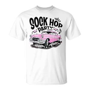 Camiseta Retro de los Años 50, Estilo Sock Hop, Doo Wop, Rockabilly Vintage, Camiseta Promocional de Rockabilly y Rock N' Roll - Product Image 1
