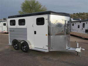 Best Price Livestock Float Trails West Sierra 2 Horse BP Warmblood Float Horse <b>Trailer</b> & Carrier for Motorhome Europe Standard - Product Image 4