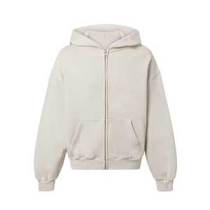 Sudadera con Capucha Personalizada para Hombre, 360 GSM, Felpa Gruesa, con Cierre, Diseño Bordado, Estilo Urbano, 100% Algodón - Product Image 1