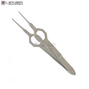 Foerster คีมหนีบไอริส1X2ซี่ฟันตรง8.5ซม. ทำจากสเตนเลสอุปกรณ์ทางการแพทย์โรคตาเครื่องมือคีมไอริส - Product Image 5