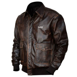 Chaquetas de cuero de alta calidad para hombre al mejor precio 100%/chaquetas de cuero para hombre con bolsillos personalizados recién llegadas - Product Image 3