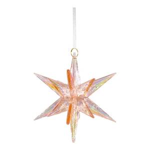 Populaire Noël Nouvel An Décoration Transparent Galaxy Bleu Irrid Plaqué Acrylique 3D Spiky Starburst Étoile Ornement - Product Image 3