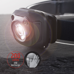 Hot Sale USB <b>Rechargeable</b> Running Headlamps with Auto Motion Sensor Light Headlamp Fishing - Product Image 1