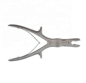 เครื่องมือผ่าตัดกระดูกแบบมืออาชีพ คีมตัดกระดูกแบบใช้มือ คุณภาพสูง แบบสองทิศทาง ทำจากสแตนเลสสตีล สำหรับงานทั่วไป - Product Image 1