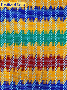 Elegant 270 GSM <b>Ethnic</b> Textile for Cultural Fashion and Traditional Wear Width 51 Kente Jacquard Woven Cotton Fabric - Product Image 3