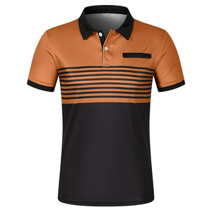 Polo pour homme durable en coton biologique, usine certifiée, approvisionnement en gros - Product Image 5