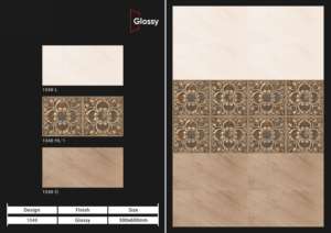 Carreaux muraux en céramique 300x600mm pour salle de bain et cuisine, finition brillante ou mate, surface sculptée effet sucre, design intérieur luxueux. - Product Image 3