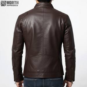 Chaqueta Bomber de Cuero con Camuflaje para Hombre, a Prueba de Viento, Transpirable, con Cierre de Cremallera, Personalizable - Product Image 2