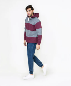 Sweat à capuche en molleton de coton sur mesure pour hommes, grande taille, anti-rétrécissement, respirant, poche avant, OEM, étiquette privée, décontracté d'hiver - Product Image 5