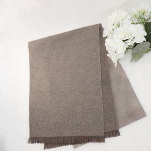 100% Organic <b>Brown</b> Mongolian Cashmere <b>Scarf</b> 30x180 cm for Winter - Product Image 5