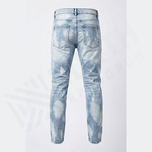 Pantalons en jean pour hommes Nouveau design élégant Distressed Street Wear Coupe ajustée Stretch Denim droit Pantalons en jean Couleur personnalisée Premium - Product Image 2