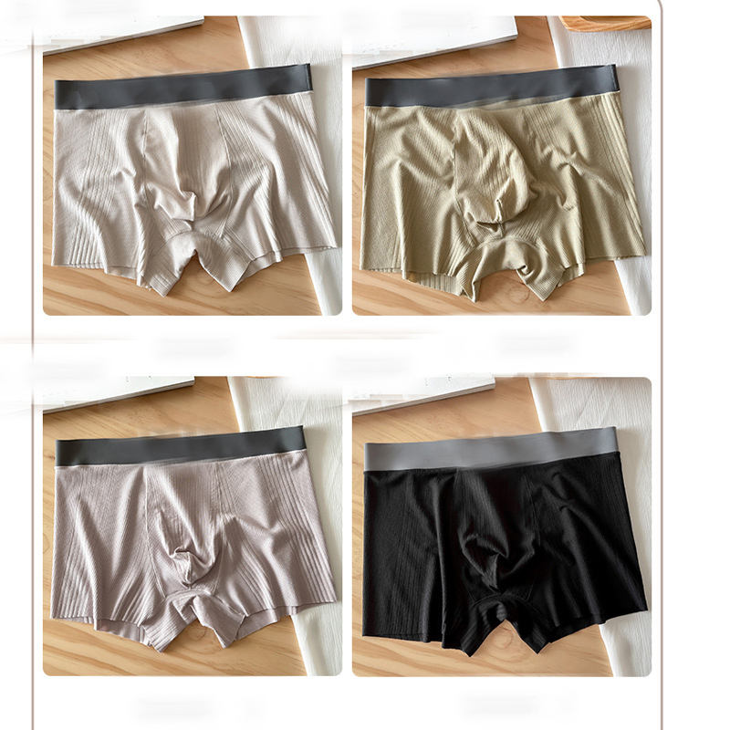 Quatre paquets-brun clair _ violet gray_pâle noir_gris vert