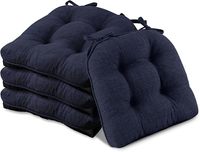 Vente chaude épais tissé coton tissu carré coussins de chaise coussin de siège réutilisable avec des liens durables maison salle à manger cuisine bureau utilisation