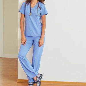 Conjunto de Uniforme Médico para Mujer, Cómodo, Tela Suave, Material Transpirable, Ajuste Flexible, Construcción Duradera, Ideal para el Trabajo Médico Diario - Product Image 1