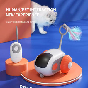 Hot Sale Eco-Friendly Modern Funny Rotate <b>Cat</b> <b>Toy</b> with Feathers Smart Gravity <b>Remote</b> <b>Control</b> Electric Interact Teaser - Product Image 3