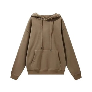 Venta al por mayor logotipo personalizado pulóver con capucha hombres alta calidad gran tamaño polar invierno Streetwear nueva tendencia sudadera sólida - Product Image 4