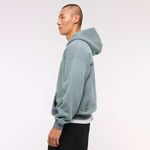 Pulls à capuche et sweatshirts à capuche personnalisés pour hommes en coton uni surdimensionné en vrac 100% coton teint uni 2025 derniers vêtements pour hommes - Product Image 4