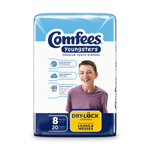 Comfees Baby Diapers Size 8 20pcs (x4) Disposable Eco-Friendly Diapers Newborn Diapers. Over 46 lbs - Product Image 1